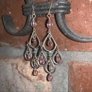 💥3/$15 SALE💥 Pink and Silver Dangle Earrings
